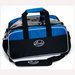 Deluxe Clear Double Tote Black/Blue