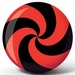 Viz-A-Ball Spiral Red/Black