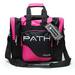 Pyramid Path Single Deluxe Tote Black/Hot Pink